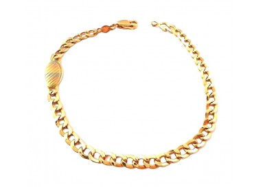 BRACCIALE DA UOMO CATENA IN ORO GIALLO 18 KT