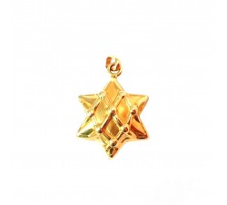 CIONDOLO STELLA IN ORO GIALLO 18 KT+COLLANA LACCIO OMAGGIO