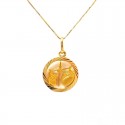 COLLANA SEGNO ZODIACALE BILANCIA IN ORO GIALLO 18 KT