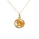 COLLANA SEGNO ZODIACALE ARIETE IN ORO GIALLO 18 KT