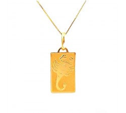 COLLANA CON SEGNO ZODIACALE SCORPIONE IN ORO GIALLO 18 KT