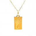 COLLANA CON SEGNO ZODIACALE SCORPIONE IN ORO GIALLO 18 KT