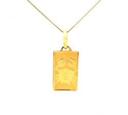 COLLANA CON SEGNO ZODIACALE CANCRO IN ORO GIALLO 18 KT