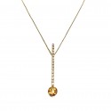 COLLANA IN ORO GIALLO 18 KT CON PENDENTE TENNIS ZIRCONI