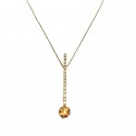 COLLANA IN ORO GIALLO 18 KT CON PENDENTE TENNIS ZIRCONI