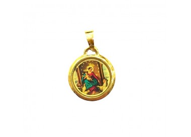 CIONDOLO MADONNA IN ORO GIALLO 18 KT + COLLANA IN OMAGGIO