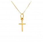 COLLANA IN ORO GIALLO 18 KT CON CROCE