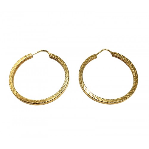 ORECCHINI CERCHI IN ORO GIALLO 18 KT 