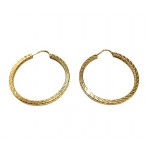 ORECCHINI CERCHI IN ORO GIALLO 18 KT
