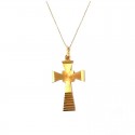 COLLANA CON CROCE IN ORO GIALLO 18KT