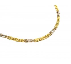 COLLANA IN ORO GIALLO E BIANCO 18 KT 