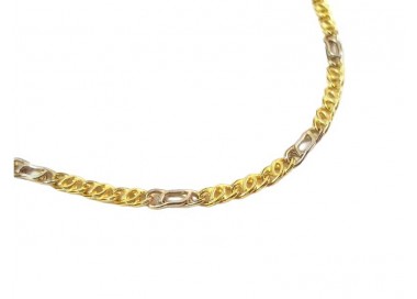 COLLANA IN ORO GIALLO E BIANCO 18 KT