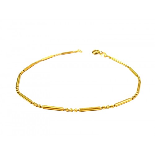 BRACCIALE UOMO IN ORO GIALLO 18 KT CON SFERE PALLINE