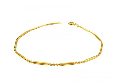 BRACCIALE UOMO IN ORO GIALLO 18 KT CON SFERE PALLINE