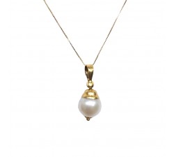 COLLANA DA DONNA IN ORO GIALLO 18 KT CON PERLA