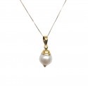 COLLANA DA DONNA IN ORO GIALLO 18 KT CON PERLA