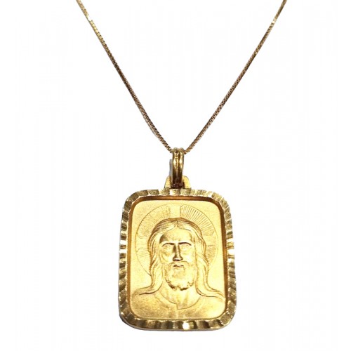 COLLANA GESU'CRISTO IN ORO GIALLO 18 KT