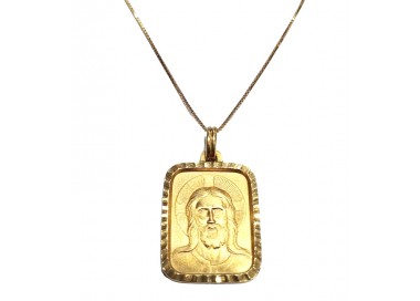 COLLANA GESU'CRISTO IN ORO GIALLO 18 KT