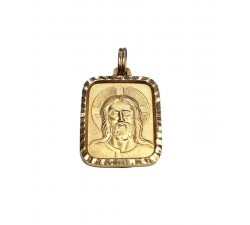 CIONDOLO MEDAGLIETTA GESU'CRISTO IN ORO GIALLO 18 KT