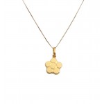 COLLANA CIONDOLO FIORE IN ORO GIALLO 18 KT