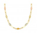 COLLANA GIROCOLLO DA DONNA IN ORO GIALLO 18 KT CON PIETRE COLORATE