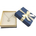 COLLANA CIONDOLO FIORE IN ORO BIANCO 18 KT