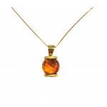 COLLANA DA DONNA IN ORO GIALLO 18 KT CON TOPAZIO