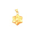 CIONDOLO FIORE IN ORO GIALLO 18 KT +COLLANA LACCIO OMAGGIO