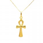COLLANA CON CROCE IN ORO GIALLO 18 KT