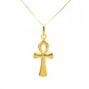 COLLANA CON CROCE IN ORO GIALLO 18 KT