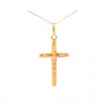 COLLANA CON CROCIFISSO IN ORO GIALLO 18 KT