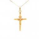 COLLANA CON CROCIFISSO IN ORO GIALLO 18 KT 
