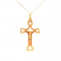 COLLANA CON CROCIFISSO IN ORO GIALLO 18 KT 