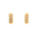 ORECCHINI PENDENTI IN ORO GIALLO 18 KT CON ZIRCONI