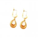 ORECCHINI PENDENTI IN ORO GIALLO 18 KT CON ZIRCONI BIANCHI