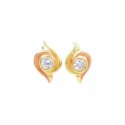 ORECCHINI IN ORO GIALLO E ROSA 18 KT CON ZIRCONI