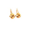 ORECCHINI IN ORO GIALLO BIANCO E ROSA 18 KT