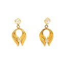 ORECCHINI IN ORO GIALLO 18 KT CON ZIRCONI
