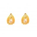 ORECCHIN IN ORO GIALLO 18 KT CON ZIRCONI BIANCHI