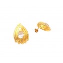 ORECCHIN IN ORO GIALLO 18 KT CON ZIRCONI BIANCHI