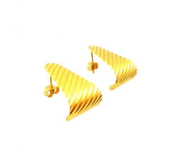 ORECCHINI IN ORO GIALLO 18 KT STILIZZATI 