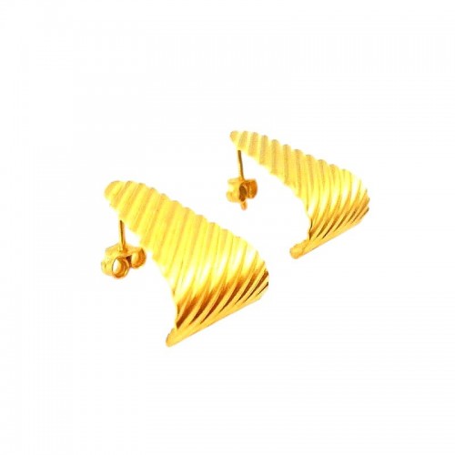 ORECCHINI IN ORO GIALLO 18 KT STILIZZATI 