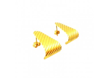 ORECCHINI IN ORO GIALLO 18 KT STILIZZATI