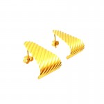 ORECCHINI IN ORO GIALLO 18 KT STILIZZATI