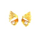 ORECCHINI IN ORO GIALLO 18 KT CON ZIRCONI
