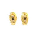 ORECCHINI IN ORO GIALLO 18 KT CON ONICE E ZIRCONI BIANCHI