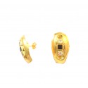 ORECCHINI IN ORO GIALLO 18 KT CON ONICE E ZIRCONI BIANCHI