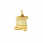 CIONDOLO UNISEX PERGAMENA IN ORO GIALLO + COLLANA OMAGGIO