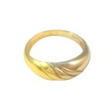 ANELLO DA DONNA IN ORO GIALLO E BIANCO 18 KT