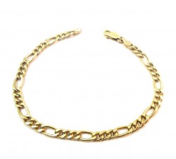 BRACCIALE CATENA DA UOMO IN ORO GIALLO 18 KT